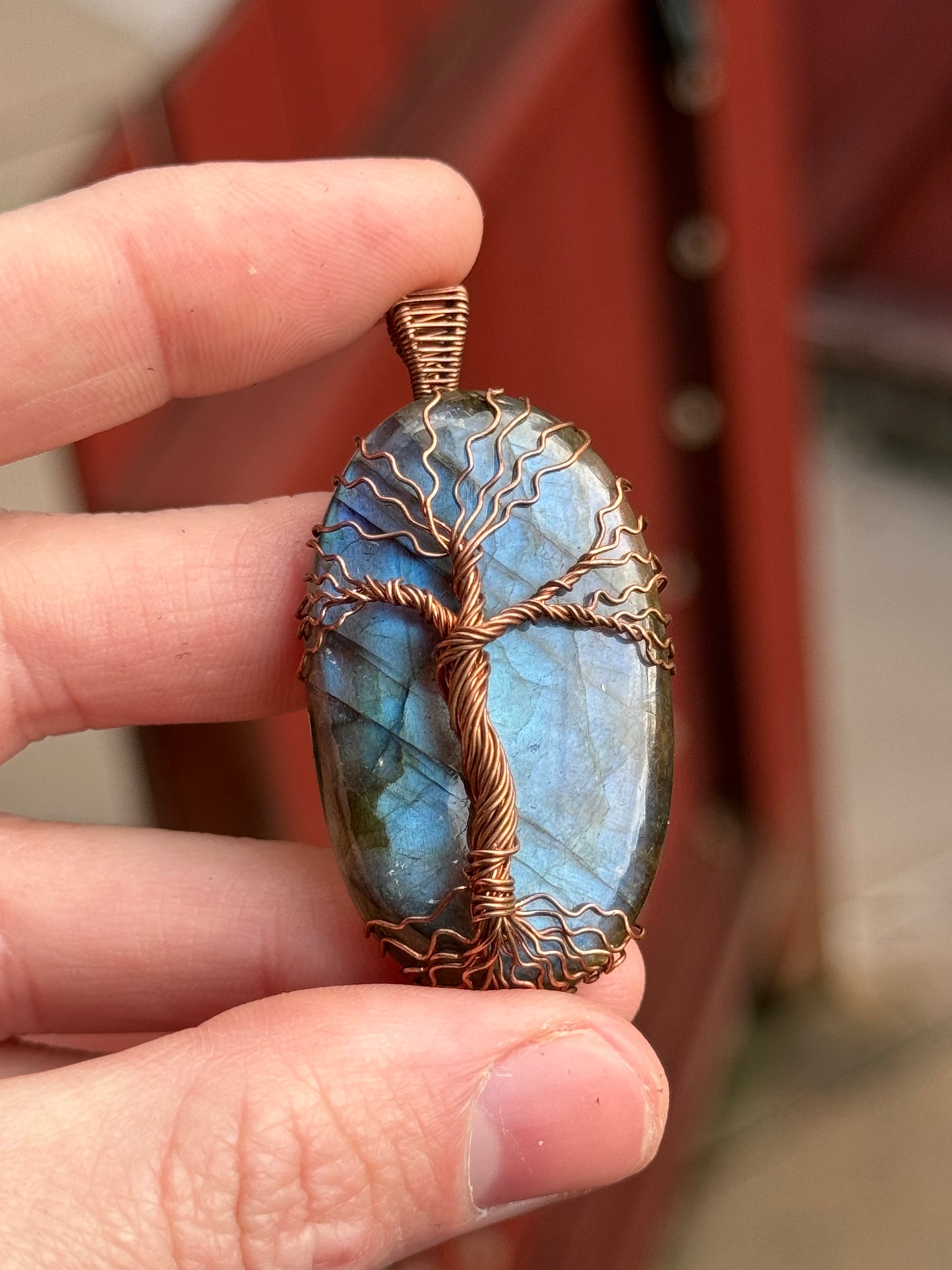 Labradorite Tree Wrapped in Copper