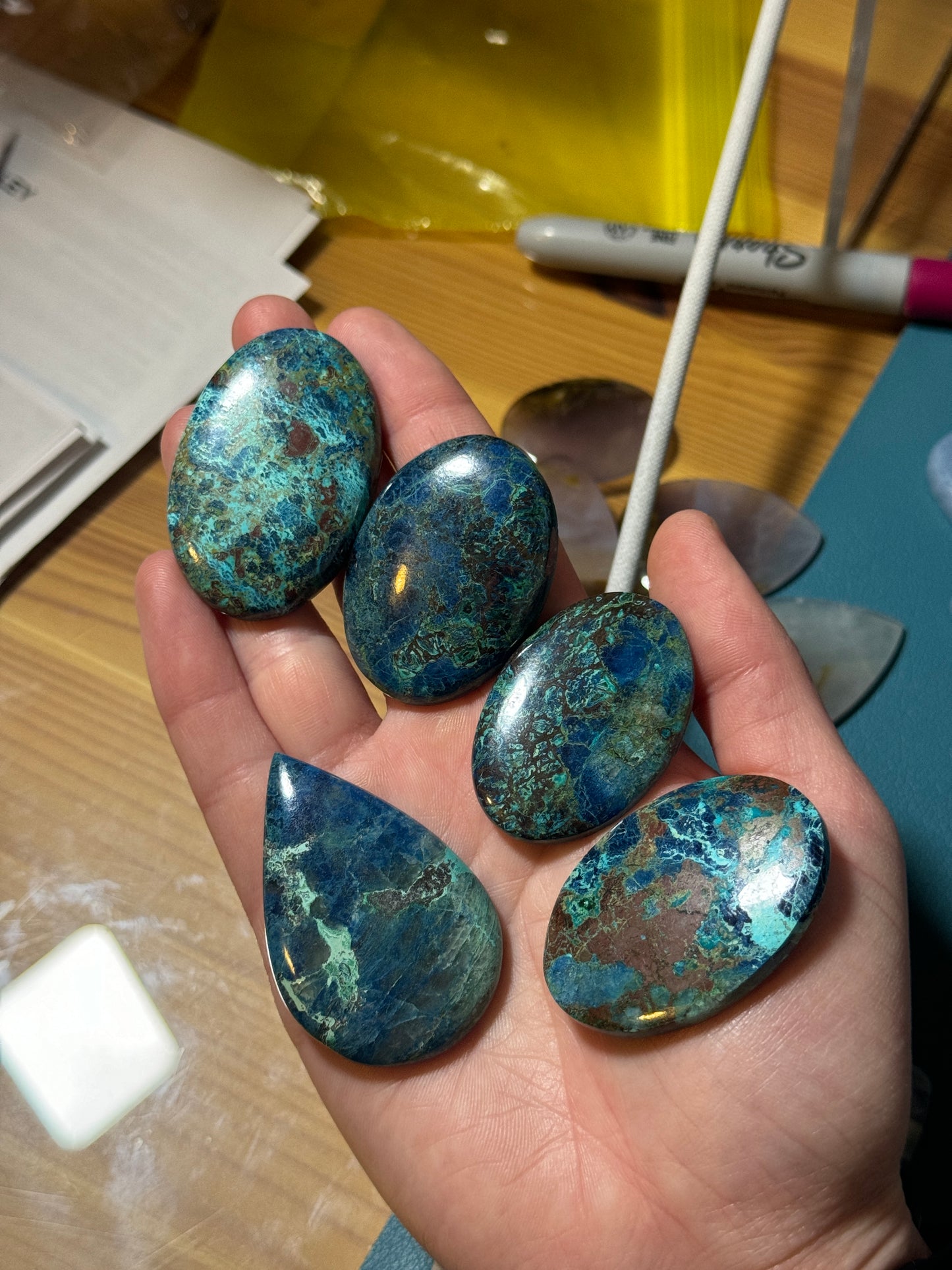 z - Blue Green Shattuckite chrysocolla (4)