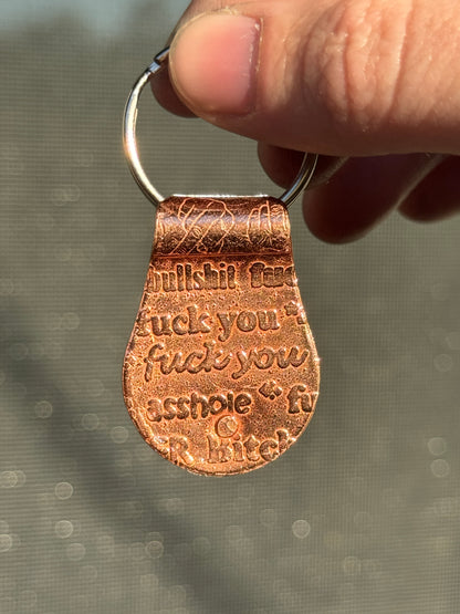 Explicitly Honest / No F*cks Given Keychain